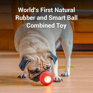 Dayanıklı sert kırmızı noel eğlenceli köpek stres topu Fetch oyuncaklar özel Logo çin'de yapılan Modern spor moda kauçuk plastik malzeme - Product Image 6