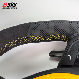 Volante de Cuero Perforado de Ante para <span class=keywords><strong>BMW</strong></span> 320 <span class=keywords><strong>525</strong></span> F10 F30 E90 F70 E71 F31 F32 X5 X6 F01 F07 F20 F11 F22 F25 M3 M4 M5 - Product Image 6