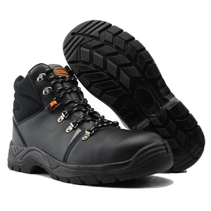 <span class=keywords><strong>Bottes</strong></span> de travail industrielles d'hiver à haute tige en cuir lisse de vache, anti-perforation, à embout d'acier, pour les travailleurs masculins en extérieur - Product Image 2