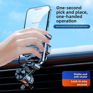 Support de téléphone <span class=keywords><strong>pour</strong></span> grille d'aération de <span class=keywords><strong>voiture</strong></span>, bec d'aigle, bras long extensible 720 °   Support de téléphone rotatif à verrouillage par gravité, silencieux et anti-vibrations - Product Image 5
