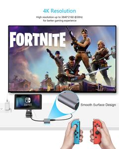 2024 mejor precio OEM/ODM 4 en 1 USB <span class=keywords><strong>C</strong></span> HUB, aleación de aluminio USB <span class=keywords><strong>tipo</strong></span> <span class=keywords><strong>C</strong></span> <span class=keywords><strong>A</strong></span> <span class=keywords><strong>Adaptador</strong></span> <span class=keywords><strong>HDMI</strong></span> VGA - Product Image 4