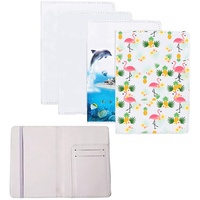Vente en gros de protège-passeports vierges en similicuir pour sublimation, personnalisables, avec bande élastique, pour le voyage et le bricolage
