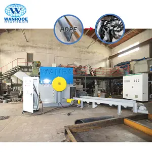 Waste Plastic Lump PP PE PVC HDPE Pipe Tube Recycling Crusher Machine