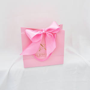 Sac cadeau en papier avec nœud papillon miniature en gros pour boîte à bijoux - Product Image 2