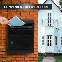 Boîtes aux lettres murales en acier galvanisé personnalisées pour l'extérieur, nouvelle arrivée, avec clés pour utilisation postale