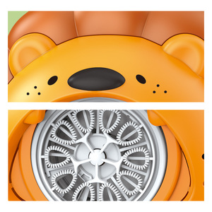 Adorable machine à bulles de lion jouet électrique automatique de fabricant de bulles de dessin animé pour les enfants parfait pour le plaisir en plein air et les jeux d'été - Product Image 4