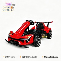 Nouveau kart à pédales électrique extra-large pour enfants et adultes, avec télécommande extensible et double propulsion