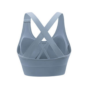 Reggiseno da donna all'ingrosso senza cuciture solido Super morbido imbottito reggiseno senza fili Yoga Shock reggiseno rosso carino sonno reggiseno incrociato senza cuciture - Product Image 3