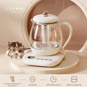 Bollitore Elettrico Multifunzione Scaldabiberon e Conservatore per <span class=keywords><strong>Tè</strong></span>/Caffè in Vetro con Termostato 220V - Product Image 1