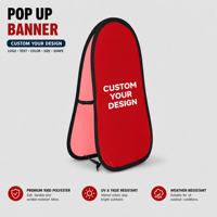 Banderoles pliables horizontales personnalisées pour salons professionnels, publicité, événements sportifs et golf, avec impression sur mesure