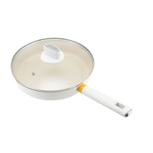 Sartén antiadherente Deshilang Maifan Stone, redonda, de fondo plano, para cocinar carne, solo lavar a mano. - Product Image 4