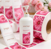 Autocollant personnalisé avec votre logo, autocollant adhésif, autocollant en vinyle imperméable pour bouteille, pot, cosmétique, produit de soin de la peau