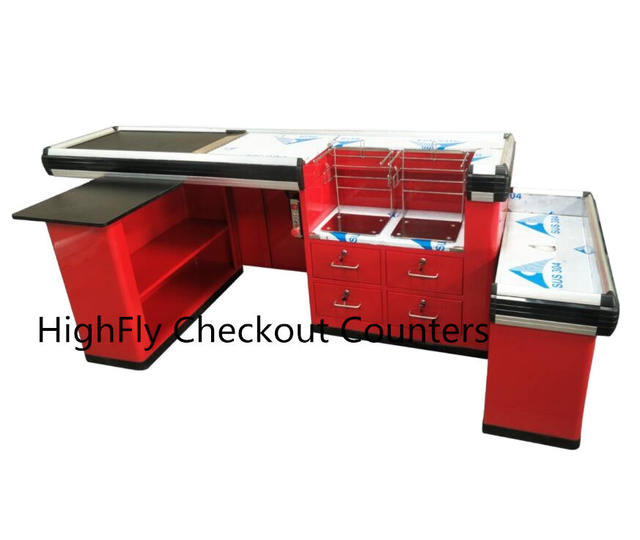 Australia Oceania Supermarket Electric Retail Checkout Counter, Retail Convenience Store Popular Supermarket Grocery Counter
