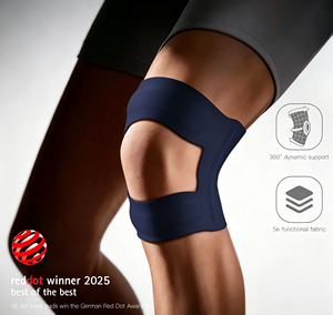 Wholesale Adjustable Breathable <strong>Knee</strong> Brace <strong>Knee</strong> Pads Silicone Pad Side Stabilizers Sports Pain Relief - Product Image 3