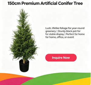 Cyprès artificiel réaliste de haute qualité pour extérieur, écologique, résistant aux UV, ignifuge, en plastique, avec feuilles au toucher naturel, pour la maison - Product Image 5