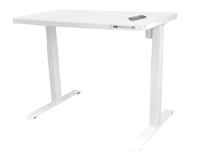 Bureau d'ordinateur en verre et métal, réglable en hauteur, pour le gaming, avec écran tactile LED et système anti-collision
