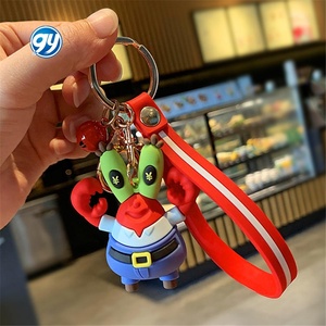 Custom Design Silicone Keying morbido Pvc gomma per Souvenir regali chiave chian <span class=keywords><strong>SpongeBob</strong></span> <span class=keywords><strong>SquarePants</strong></span> 3d portachiavi - Product Image 4