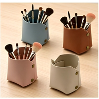 Organisateur de bureau en cuir PU YY, porte-stylos en cuir PU, panier de rangement de bureau en cuir