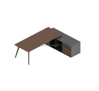 Ensemble de bureau de direction en forme de L, design moderne haut de gamme, personnalisable, extensible, modulaire, en bois, Jongtay