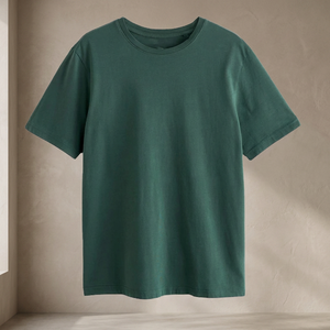 Camiseta de Moda para Hombre, 100% Algodón, Transpirable, Anti-Pilling, Color Sólido, Cuello Redondo, Manga Corta, Estilo Casual de Verano, Gran Venta - Product Image 2