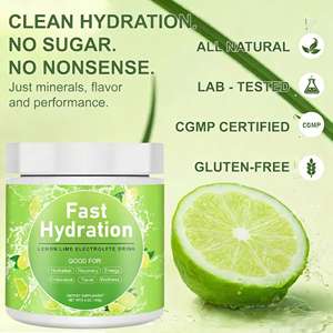 Bebida Electrolítica en Polvo de Hidratación Rápida, 30 Porciones, Sin Azúcar, Sin Sabores Artificiales, para Adultos, Limón, Lima, Naranja, <span class=keywords><strong>Sandía</strong></span> - Product Image 4