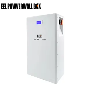 EEL 48V duvara monte pil kutusu 230Ah 280Ah 304Ah LiFePO4 hücre güneş enerjisi sistemi lifepo4 51.2V beyaz Powerwall kutusu sistemi