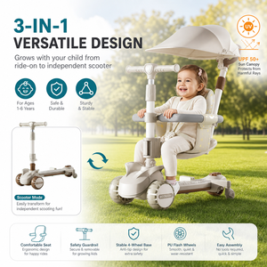 Patinete <span class=keywords><strong>Infantil</strong></span> de Precisión ABEC-7, Silencioso, Plegable, de 3 Ruedas, con Luces LED, Ajustable para Niños de 4 a 12 Años - Product Image 6