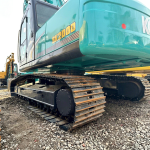 Excavadora Kobelco SK200D de segunda mano para nivelación de sitios de construcción y dragado de ríos, funciona de forma rápida - Product Image 1