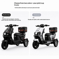 Tricycle Électrique Cangqiong 72V Haute Vitesse, Véhicule Basculant, Chariot de Livraison, Moto Haute Puissance, Batterie au Graphène, 60km/h