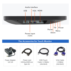 Zhixianda Nhà Máy Giá 15 15.6 17 inch POS TFT POS hệ thống đầy đủ phẳng HD Bảng điều chỉnh cảm ứng điện dung màn hình Màn hình ATM <span class=keywords><strong>LCD</strong></span> hiển thị - Product Image 5