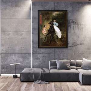 <span class=keywords><strong>Neoclasicismo</strong></span> ruso Karl Pavlovich Bryullov Horsewoman Retrato hecho a mano Pintura al óleo - Product Image 3