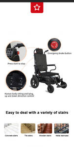 手動電動階段昇降車椅子 - Product Image 6