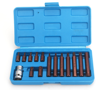Jeu de tournevis à embout Torx, 15 pièces, douille à embout en étoile lourd, jeu de douilles à petit prix
