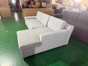 Sofá en Forma de L de 3 Plazas, Moderno y Personalizado, con Tapicería de Alta Calidad, Esponja y Estructura de Madera Sólida, Diseño Cuadrado para Casa o Apartamento - Product Image 6