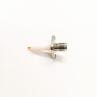 Conector RF de Alto Rendimiento, DC-18GHz, Conector SMA Hembra con Brida de 4 Orificios, Material de Acero Inoxidable, Conector para PCB