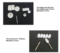 Roue de polissage pour kit de polissage Dremel Roues de polissage pour outil Dremel avec tige de 1/8 "(3.175)