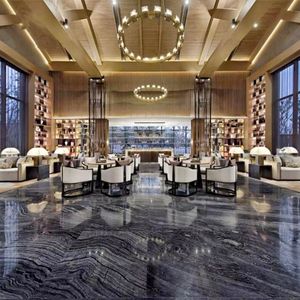 Lastra di Marmo Nero Cinese con Venature di Legno <span class=keywords><strong>Antico</strong></span>, Popolare Pietra Forestale Lucidata Naturale per Pavimenti Interni e Rivestimenti Murali - Product Image 4