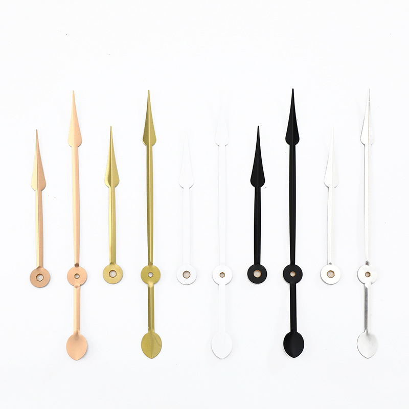 4 Spade Quartz Clock Hands – I-Shaft, 4” Minute Hand For 8” Dials