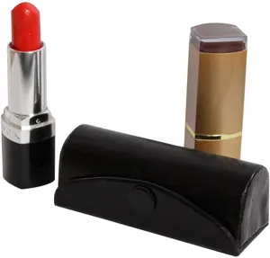Tahan Lama Muti-warna Hewan Pola Cetak Wanita Lipstik Case dengan Cermin Pemegang Dompet Kulit Lipstik Pouch Tas Organizer