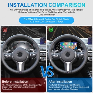 Navihua Electric <b>Digital</b> Lcd Display <b>for</b> BMW 3 4 Series F30 F31 2013-2017 With Carplay Auto Dashboard Gauge - Product Image 3