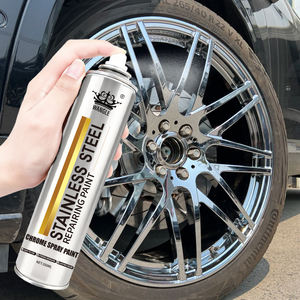 350 मिलीलीटर एरोसोल स्टेनलेस स्टील मरम्मत पेंट धातु दर्पण प्रभाव जस्ता-लेपित एक्रिलिक स्प्रे पेंट तरल कोटिंग धातु देखभाल के लिए - Product Image 3