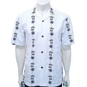 Custom Print Clothes Supplier Casual Tropical Hawaiian Shirt Mens Factory