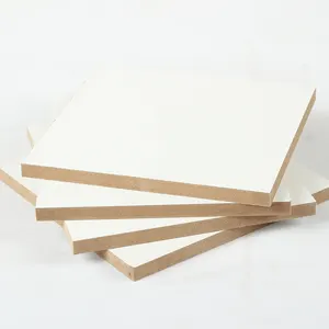 1/4 White Melamine MDF Sheet High Quality Wood Boards for Furniture and Cabinet