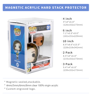 Vitrine magnétique pour Funko Pop Vinyl Figure Vitrine Acrylique Résistant aux Rayures Construction Rigide Fun Ko Pop Hard Case