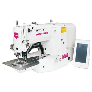RONMACK RM-1906E Programmable Flat-<b>Bed</b> Lock Stitch <b>Single</b> Needle 5*6cm Small Pattern Bar Tack Sewing Machine - Product Image 1