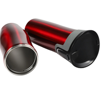Termo de doble pared barato, termo de vacío, taza de café reutilizable, botella de agua aislada de acero inoxidable
