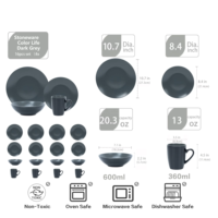 Paquet promotionnel de septembre ensemble de vaisselle de cuisine ensemble de vaisselle domestique élégant et haut de gamme compatible avec le four à micro-ondes