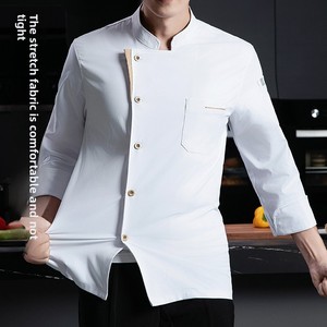 <span class=keywords><strong>Tenue</strong></span> <span class=keywords><strong>de</strong></span> <span class=keywords><strong>travail</strong></span> unisexe classique pour chef, nouvelle collection automne-hiver, élastique, manches longues ou courtes, <span class=keywords><strong>en</strong></span> sergé tissé, pour restaurant et boulangerie - Product Image 2