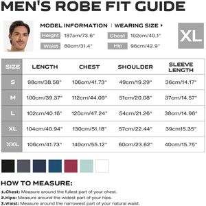 เสื้อคลุมวาฟเฟิลถักน้ำหนักเบาสำหรับผู้ชาย แขนสั้น สไตล์กิโมโน ชุดลำลองสำหรับฤดูร้อน ชุดสปา เนื้อผ้านุ่ม ชุดนอน - Product Image 5