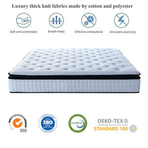 Colchón king de espuma viscoelástica, doble colchón de espuma de resorte, rollo de sueño de tamaño completo, venta al por mayor de la mejor fábrica - Product Image 2